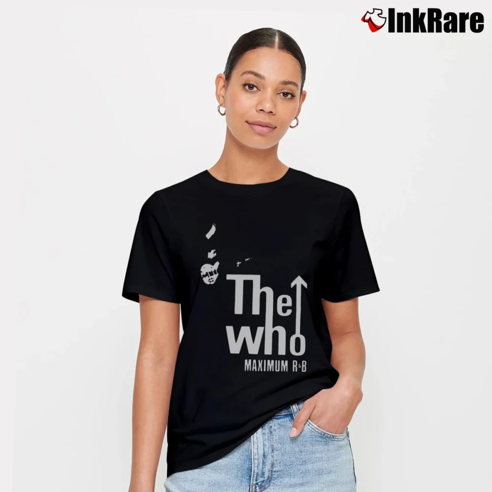 Women’s The Who Maximum R&B Signature T-Shirt in black | Soft, Flattering Fit