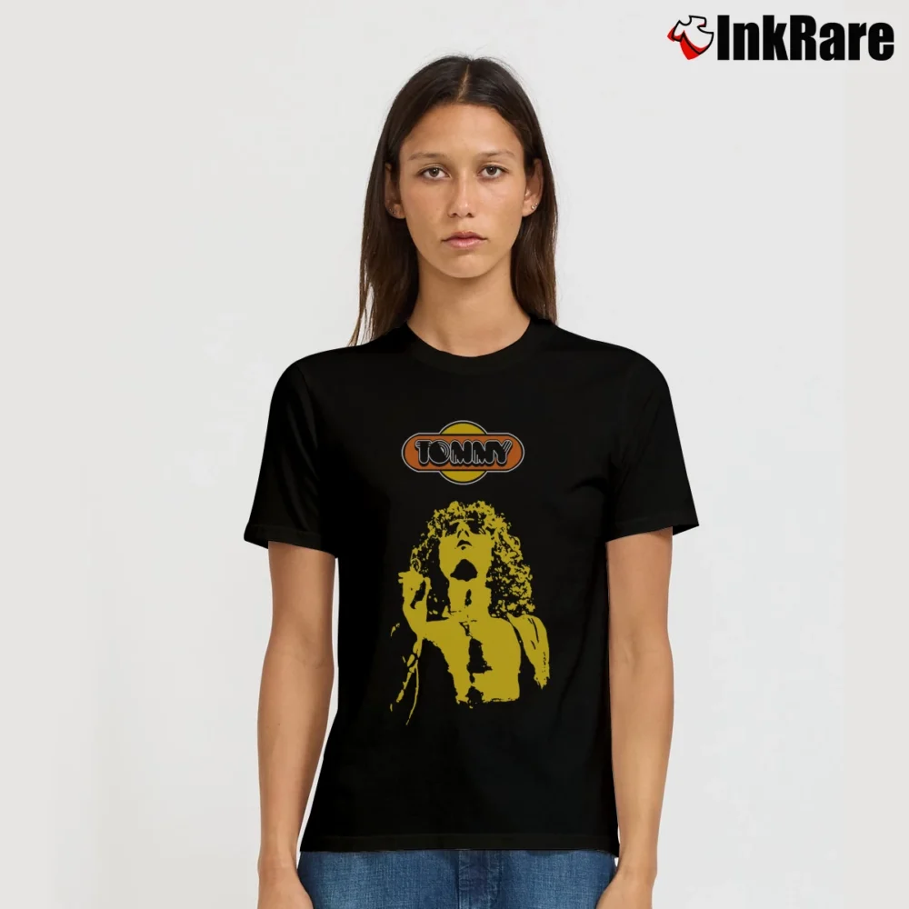 Women’s The Who Tommy Band Graphic Signature T-Shirt in black | Soft, Flattering Fit