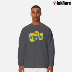 Men’s The Wiggles Logo Graphic Long-Sleeve Shirt in charcoal | Sleek, Lightweight, Year-Round Wear