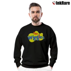 Men’s The Wiggles Logo Graphic Crewneck Sweatshirt in black | Cozy Fabric, Clean Style