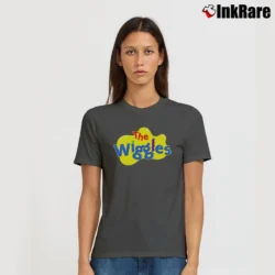 Women’s The Wiggles Logo Graphic Signature T-Shirt in charcoal | Soft, Flattering Fit