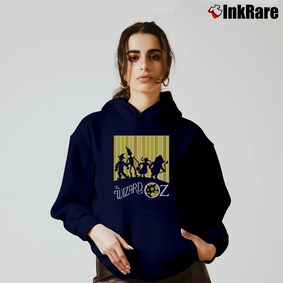 Women’s The Wizard Of Oz Movie Cozy Hoodie in navy | Warm, Structured, Stylish