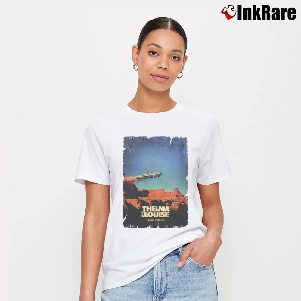 Women’s Thelma And Louise Movie Signature T-Shirt in white | Soft, Flattering Fit