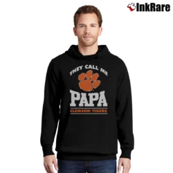 Men’s They Call Me Papa Clemson Tigers Pullover Hoodie in black | Cozy, Durable, Modern Fit