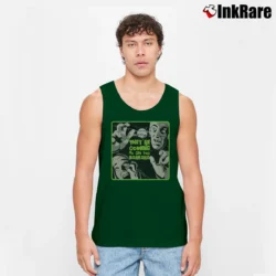 Men’s They're Coming To Get You Barbara Night Of The Living Dead Tank Top in forest green | Breathable, Active-Friendly Design