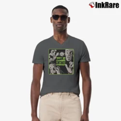 Men’s They're Coming To Get You Barbara Night Of The Living Dead V-Neck Tee in charcoal | Sharp, Breathable, Everyday Staple