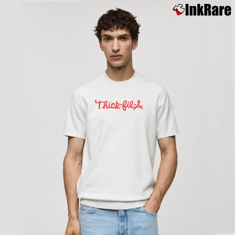 Men’s Thick Fil A Classic T-Shirt in white | Soft, Breathable Everyday Wear