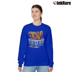 Women’s Thinknoodles Logo Gaming Graphic Relaxed Sweatshirt in royal blue | Soft, Laid-Back Vibe
