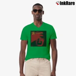 Men’s third eye blind album 90s alt rock V-Neck Tee in irish green | Sharp, Breathable, Everyday Staple