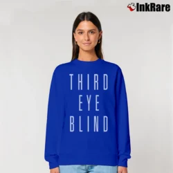 Women’s Third Eye Blind Stacked Word Logo Relaxed Sweatshirt in royal blue | Soft, Laid-Back Vibe