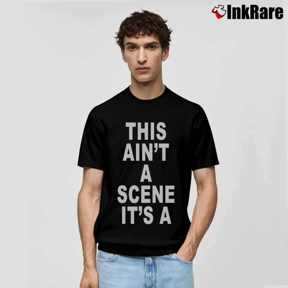 Men’s This Ain't A Scene It's A Gah Deh Arh Reh Classic T-Shirt in black | Soft, Breathable Everyday Wear