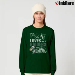 Women’s This Girl Loves Her Las Vegas Raiders Football Long-Sleeve Top in forest green | Sleek, Versatile, All-Season