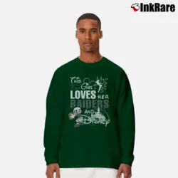 Men’s This Girl Loves Her Las Vegas Raiders Football Long-Sleeve Shirt in forest green | Sleek, Lightweight, Year-Round Wear