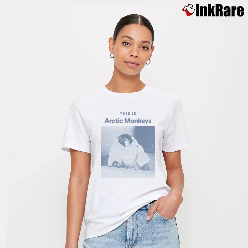 Women’s This Is Arctic Monkeys Meme T-Shirt in white | Soft, Flattering Fit