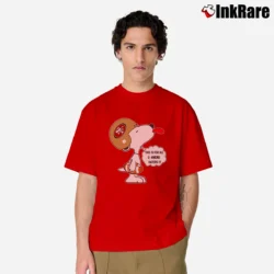 Men’s This Is For All U 49ers Haters Snoopy Classic T-Shirt in red | Soft, Breathable Everyday Wear