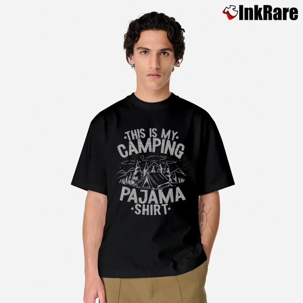 Men’s This Is My Camping Pajama Classic T-Shirt in black | Soft, Breathable Everyday Wear