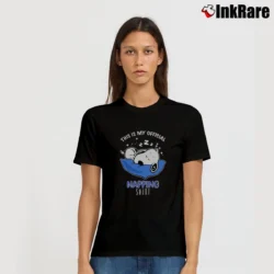 Women’s This Is My Snoopy Napping T-Shirt in black | Soft, Flattering Fit