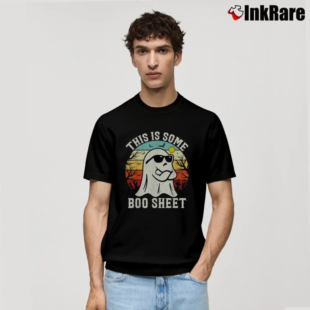 Men’s This Is Some Boo Sheet Retro Funny Halloween Classic T-Shirt in black | Soft, Breathable Everyday Wear