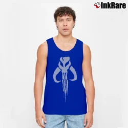 Men’s This Is The Way Mandalorian Boba Fett Tank Top in royal blue | Breathable, Active-Friendly Design