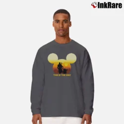 Men’s This Is The Way Star Wars Mickey Mouse Disney Fan Gift Long-Sleeve Shirt in charcoal | Sleek, Lightweight, Year-Round Wear