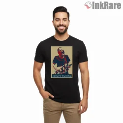 Thom Yorke Indie Protest Poster Shirt on black short sleeve shirt for men graphic tee