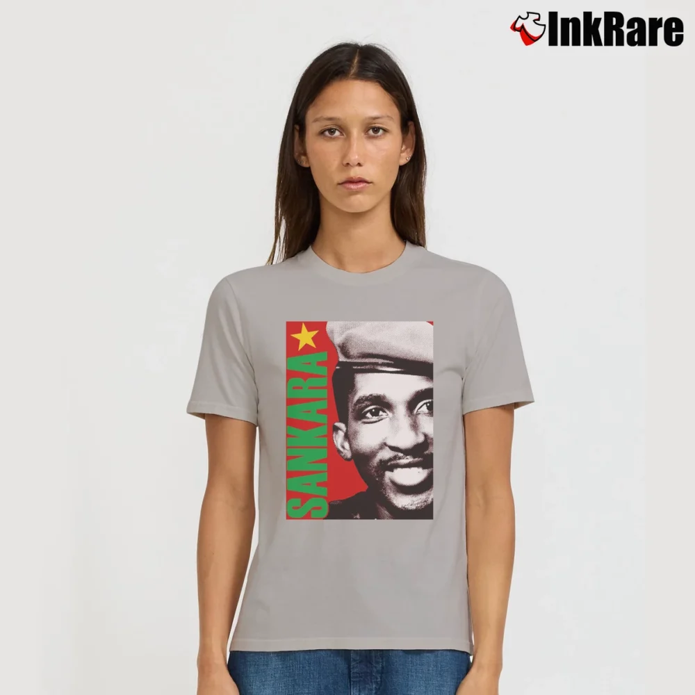 Women’s Thomas Sankara Graphic Signature T-Shirt in sport grey | Soft, Flattering Fit