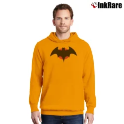 Men’s Thomas Wayne Batman Logo Justice League Pullover Hoodie in orange | Cozy, Durable, Modern Fit