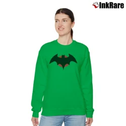 Women’s Thomas Wayne Batman Logo Justice League Relaxed Sweatshirt in irish green | Soft, Laid-Back Vibe
