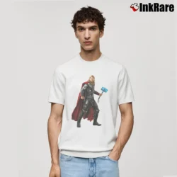 Men’s Thor Age Of Ultron Avengers Classic T-Shirt in white | Soft, Breathable Everyday Wear