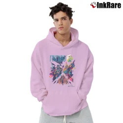 Men’s Thor Ragnarok Working Friends Neon Marvel Pullover Hoodie in light pink | Cozy, Durable, Modern Fit