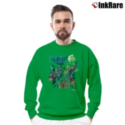 Men’s Thor Ragnarok Working Friends Neon Marvel Crewneck Sweatshirt in irish green | Cozy Fabric, Clean Style