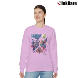 Women’s Thor Ragnarok Working Friends Neon Marvel Relaxed Sweatshirt in light pink | Soft, Laid-Back Vibe