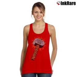 Women’s Thor Whosoever Holds This Hammer Marvel Comic Tank Top in red | Lightweight, Movement-Friendly