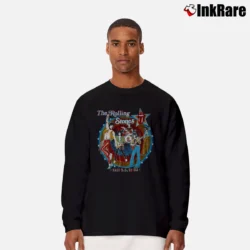 Men’s Thrashed Original 1981 The Rolling Stones Tatoo You Tour Long-Sleeve Shirt in black | Sleek, Lightweight, Year-Round Wear