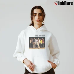 Women’s Three Dog Night Band Members Cozy Hoodie in white | Warm, Structured, Stylish