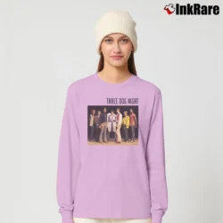 Women’s Three Dog Night Band Members Long-Sleeve Top in light pink | Sleek, Versatile, All-Season