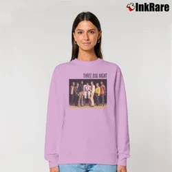 Women’s Three Dog Night Band Members Relaxed Sweatshirt in light pink | Soft, Laid-Back Vibe