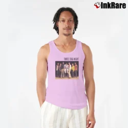 Men’s Three Dog Night Band Members Tank Top in light pink | Breathable, Active-Friendly Design