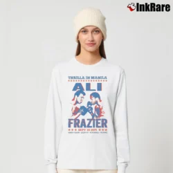 Women’s Thrilla In Manila Ali Vs Frazier Long-Sleeve Top in white | Sleek, Versatile, All-Season