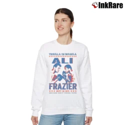 Women’s Thrilla In Manila Ali Vs Frazier Relaxed Sweatshirt in white | Soft, Laid-Back Vibe