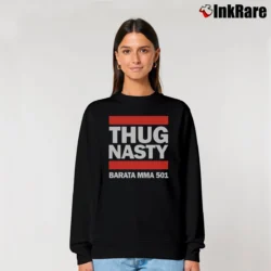 Women’s Thug Nasty Barata Mma 501 Relaxed Sweatshirt in black | Soft, Laid-Back Vibe