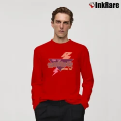 Men’s Thundercat Arctic Cat Snowmobile Feel The Thunder 90s Neon Long-Sleeve Shirt in red | Sleek, Lightweight, Year-Round Wear