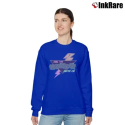 Women’s Thundercat Arctic Cat Snowmobile Feel The Thunder 90s Neon Relaxed Sweatshirt in royal blue | Soft, Laid-Back Vibe