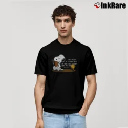 Men’s Thy Word Is A Lamp Unto My Feet And A Light Unto My Path Snoopy Classic T-Shirt in black | Soft, Breathable Everyday Wear