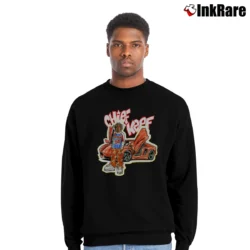 Men’s Ti$a X Chief Keef Almighty Glo Day Crewneck Sweatshirt in black | Cozy Fabric, Clean Style