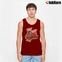 Men’s Ti$a X Chief Keef Almighty Glo Day Tank Top in maroon | Breathable, Active-Friendly Design