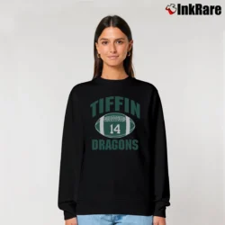 Women’s Tiffin University Dragons College Team Relaxed Sweatshirt in black | Soft, Laid-Back Vibe