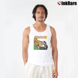 Men’s Tiger Army Band Logo Tank Top in white | Breathable, Active-Friendly Design