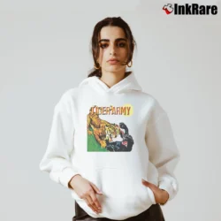 Women’s Tiger Army Graphic Cozy Hoodie in white | Warm, Structured, Stylish
