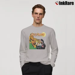 Men’s Tiger Army Graphic Long-Sleeve Shirt in sport grey | Sleek, Lightweight, Year-Round Wear